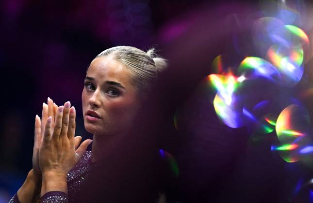 Netherlands Artistic Gymnastics World Championships Qualifiers 9268655 19.10.2026 Ruby Evans of Great Britain is seen during the women s qualification of the 2026 World Artistic Gymnastics Championships in Rotterdam, the Netherlands. Alexey Filippov Sputnik Rotterdam Netherlands  Copyright: xAlexeyxFilippovx