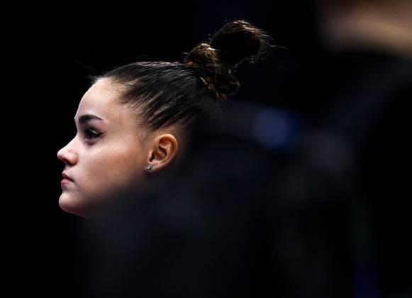 Netherlands Artistic Gymnastics World Championships Qualifiers 9268661 19.10.2026 Elizaveta Us of Team World Gymnastics Neutral Athletes 2 is seen during the women s qualification of the 2026 World Artistic Gymnastics Championships in Rotterdam, the Netherlands. Alexey Filippov Sputnik Rotterdam Netherlands  Copyright: xAlexeyxFilippovx