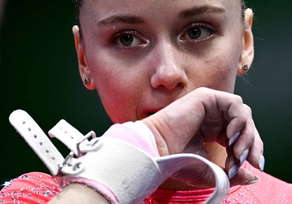 Netherlands Artistic Gymnastics World Championships Qualifiers 9268660 19.10.2026 Alena Glotova of Team World Gymnastics Neutral Athletes 2 is seen during the women s qualification of the 2026 World Artistic Gymnastics Championships in Rotterdam, the Netherlands. Alexey Filippov Sputnik Rotterdam Netherlands  Copyright: xAlexeyxFilippovx