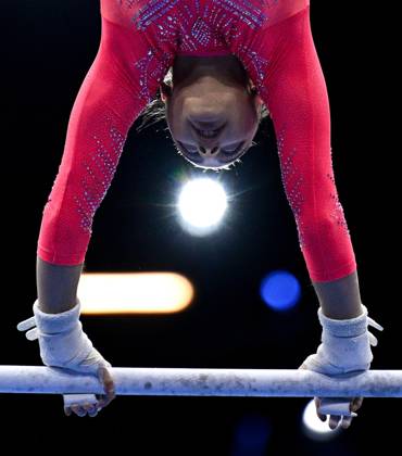 Netherlands Artistic Gymnastics World Championships Qualifiers 9268668 19.10.2026 Liudmila Roshchina of Team World Gymnastics Neutral Athletes 2 competes on the uneven bars during the women s qualification of the 2026 World Artistic Gymnastics Championships in Rotterdam, the Netherlands. Alexey Filippov Sputnik Rotterdam Netherlands  Copyright: xAlexeyxFilippovx