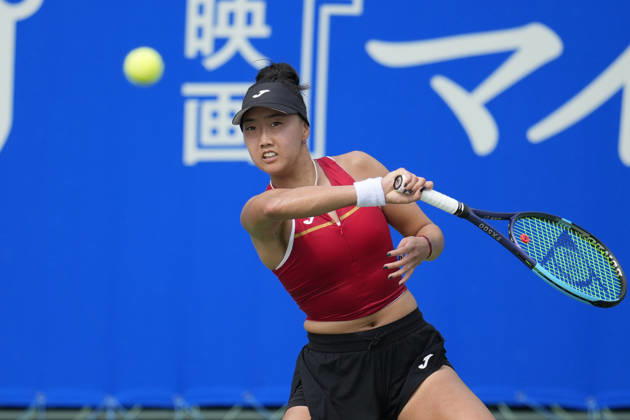WTA, Tennis Damen Kinoshita Group Japan Open - Day 2 Ann Li of the United States plays during her round of 32 singles match against Emerson Jones of Australia at the 2026 Kinoshita Group Japan Open Women s tennis tournament at Utsubo Tennis Center in Osaka, Japan, on October 20, 2026. Osaka Japan  Copyright: xOwenxHammondx originalFilename:hammond-2026kino261020_np7q2.jpg