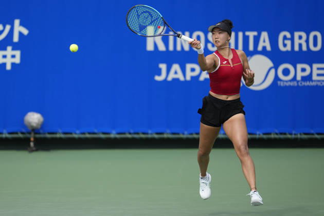WTA, Tennis Damen Kinoshita Group Japan Open - Day 2 Ann Li of the United States plays during her round of 32 singles match against Emerson Jones of Australia at the 2026 Kinoshita Group Japan Open Women s tennis tournament at Utsubo Tennis Center in Osaka, Japan, on October 20, 2026. Osaka Japan  Copyright: xOwenxHammondx originalFilename:hammond-2026kino261020_npbsl.jpg