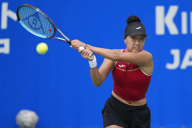WTA, Tennis Damen Kinoshita Group Japan Open - Day 2 Ann Li of the United States plays during her round of 32 singles match against Emerson Jones of Australia at the 2026 Kinoshita Group Japan Open Women s tennis tournament at Utsubo Tennis Center in Osaka, Japan, on October 20, 2026. Osaka Japan  Copyright: xOwenxHammondx originalFilename:hammond-2026kino261020_npHg0.jpg