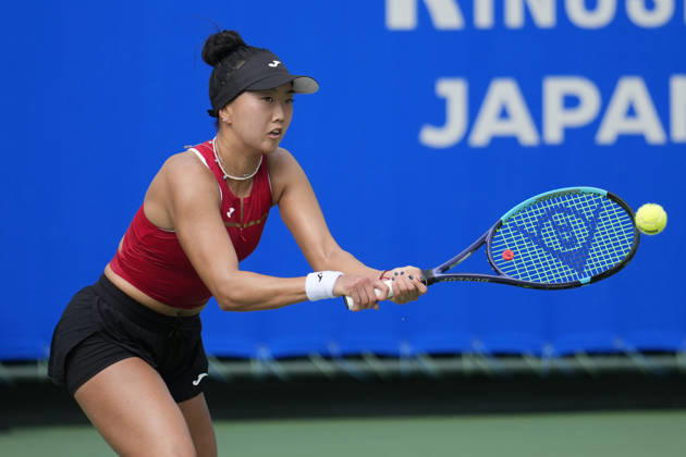 WTA, Tennis Damen Kinoshita Group Japan Open - Day 2 Ann Li of the United States plays during her round of 32 singles match against Emerson Jones of Australia at the 2026 Kinoshita Group Japan Open Women s tennis tournament at Utsubo Tennis Center in Osaka, Japan, on October 20, 2026. Osaka Japan  Copyright: xOwenxHammondx originalFilename:hammond-2026kino261020_npP58.jpg