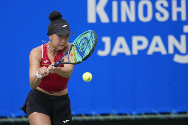 WTA, Tennis Damen Kinoshita Group Japan Open - Day 2 Ann Li of the United States plays during her round of 32 singles match against Emerson Jones of Australia at the 2026 Kinoshita Group Japan Open Women s tennis tournament at Utsubo Tennis Center in Osaka, Japan, on October 20, 2026. Osaka Japan  Copyright: xOwenxHammondx originalFilename:hammond-2026kino261020_npq19.jpg