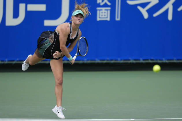 WTA, Tennis Damen Kinoshita Group Japan Open - Day 2 Emerson Jones of Australia competes in her round of 32 singles match against Ann Li of the United States at the 2026 Kinoshita Group Japan Open Women s tennis tournament at the Utsubo Tennis Center in Osaka, Japan, on October 20, 2026. Osaka Japan  Copyright: xOwenxHammondx originalFilename:hammond-2026kino261020_npUzX.jpg