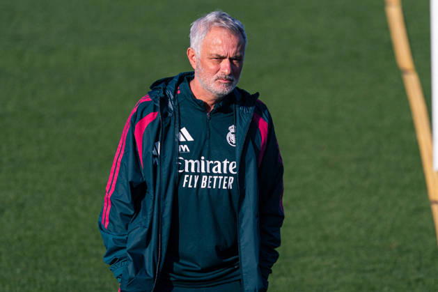 SOCCER - UEFA Champions League - Real Madrid - press conference, PK, Pressekonferenz Photo by IPA ABACAPRESS.COM89945298 - MADRID, SPAIN - OCTOBER 20: Jose Mourinho, head coach of Real Madrid CF, during training the day before Matchday 3 of the 2026 27 UEFA Champions League group stage at Ciudad Real Madrid on October 20, 2026, in Madrid, Spain. during the Real Madrid press conference following the UEFA Champions League soccer match in Madrid, Spain, on October 20, 2026 Madrid Spain Copyright: xIPAxSport ABACAx