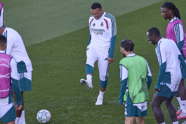 October 20, 2026, Madrid, Spain: Kylian Mbappe (Real Madrid CF) is seen in action during a training session on the eve of the UEFA Champions League 2026 2027 match between Real Madrid CF and RB Leipzig..Real Madrid CF is holding its final training session ahead of its third UEFA Champions League game. Madrid Spain - ZUMAs197 20261020_aaa_s197_023 Copyright: xFedericoxTitonex