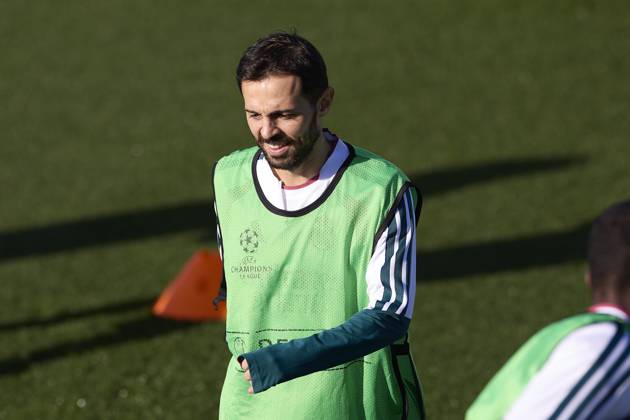 October 20, 2026, Madrid, Spain: Bernardo Silva (Real Madrid CF) is seen in action during a training session on the eve of the UEFA Champions League 2026 2027 match between Real Madrid CF and RB Leipzig..Real Madrid CF is holding its final training session ahead of its third UEFA Champions League game. UEFA Champions League 2026 2027 - Real Madrid CF Training Session In Madrid, Spain - 20 Oct 2026  - ZUMAs197 20261020_aaa_s197_019 Copyright: xFedericoxTitonex