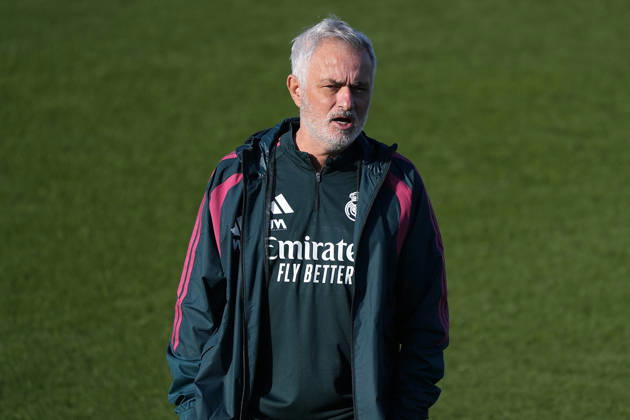 REAL MADRID CF v RB LEIPZIG. CHAMPIONS LEAGUE 2026 2027. ROUND 3. Real Madrid CF s coach Jose Mourinho during training session prior to the Champions League round 3 match against RB Leipzig. October 20 2026. (ALTERPHOTOS Acero) MadridSpain  Copyright: xAcerox