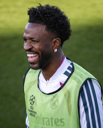 Real Madrid CF Training Session And press conference, PK, Pressekonferenz - UEFA Champions League 2026 27 League Phase MD3 MADRID, SPAIN - OCTOBER 20: Vinicius Junior of Real Madrid CF is seen training during the training session on day ahead of the UEFA Champions League 2026 27 League Phase MD3 at Ciudad Real Madrid on October 20, 2026 in Valdebebas, Spain. Valdebebas Ciudad Real Madrid Madrid Spain Copyright: xAlbertoxGardinx AGardin_20261020_Rea_Mad_Press_0172