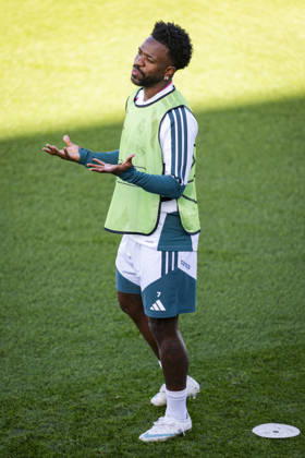 Real Madrid CF Training Session And press conference, PK, Pressekonferenz - UEFA Champions League 2026 27 League Phase MD3 MADRID, SPAIN - OCTOBER 20: Vinicius Junior of Real Madrid CF is seen training during the training session on day ahead of the UEFA Champions League 2026 27 League Phase MD3 at Ciudad Real Madrid on October 20, 2026 in Valdebebas, Spain. Valdebebas Ciudad Real Madrid Madrid Spain Copyright: xAlbertoxGardinx AGardin_20261020_Rea_Mad_Press_0163