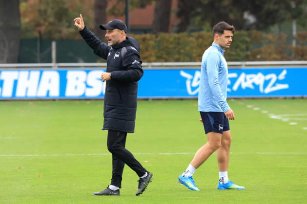 20.10.2026, DEU GER, Fussball , 2.Fussballbundesliga, Saison 2026 2027, Sportforum, Hertha BSC, Training Cheftrainer Stefan Leitl ( Hertha BSC Berlin ), Josip Brekalo ( Hertha BSC Berlin 7 ) 2. Liga: DFB DFL regulations prohibit any use of photographs as image sequences and or quasi-video) nordphoto GmbH Engler Berlin Sportforum Berlin Deutschland Copyright: xNordphotox xEnglerx