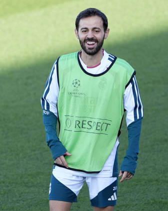 Real Madrid CF s Bernardo Silva during training session prior to the Champions League round 3 match against RB Leipzig. October 20 2026. (20261020208)