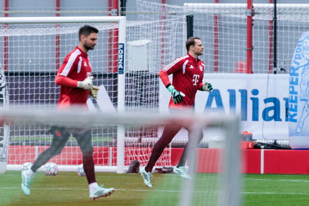MUNICH, GERMANY - OCTOBER 20: Manuel Neuer (FC Bayern Muenchen, 1) during the training session before the UEFA Champions League match between FC Bayern Muenchen vs. Arsenal FC at Trainingsgelaende an der Saebener Str on October 20, 2026 in Munich, Germany. Bavaria Germany Copyright: xSteffiexWunderlx