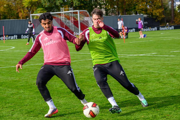 20.10.2026 - Fussball - 2. Fussball - Bundesliga - Saison 2026 2027 - 1. FC Nürnberg Nuernberg FCN ( Club ) - Training - Sportfoto Zink - xwoxzix - Rayan Ghrieb (7, 1. FC Nürnberg FCN ) Javier Fernandez (8, 1. FC Nürnberg FCN )