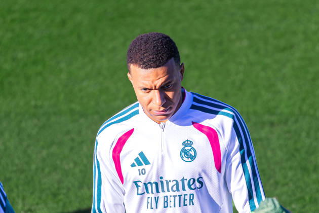 Fussball : Abschlusstraining, Real Madrid, 20.10.2026, Ciudad Real Madrid (Madrid) : Kylian Mbappe (Real Madrid, 10) Portraitfoto, Portrait, Einzelaufnahme, Porträt Copyright: xMichellexLukax