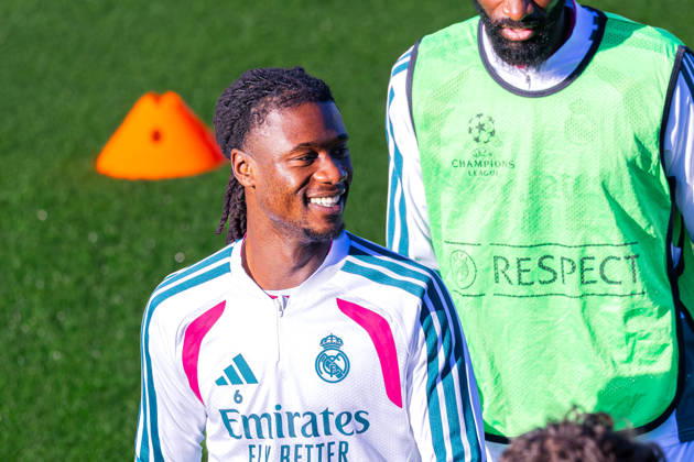 Fussball : Abschlusstraining, Real Madrid, 20.10.2026, Ciudad Real Madrid (Madrid) : Eduardo Camavinga (Real Madrid, 6) Portraitfoto, Portrait, Einzelaufnahme, Porträt Copyright: xMichellexLukax