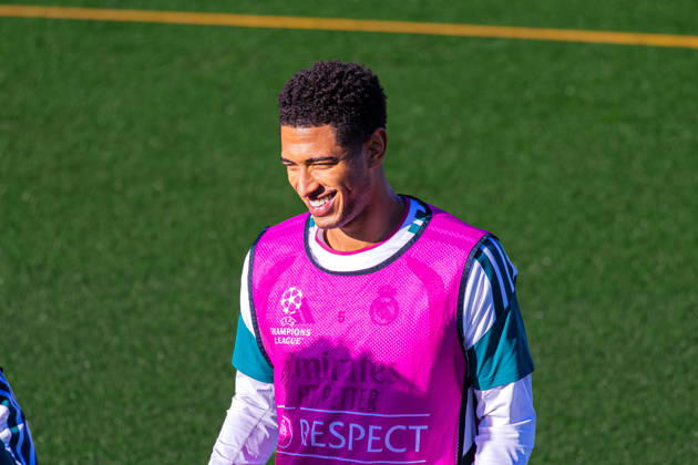 Fussball : Abschlusstraining, Real Madrid, 20.10.2026, Ciudad Real Madrid (Madrid) : Jude Bellingham (Real Madrid, 5) Geste, Gestik, Emotion Copyright: xMichellexLukax