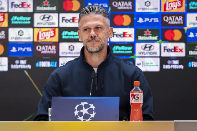 RB Leipzig Training Session And press conference, PK, Pressekonferenz - UEFA Champions League 2026 27 League Phase MD3 MADRID, SPAIN - OCTOBER 20: Martin Demichelis, head coach of RB Leipzig, speaks during the press conference on day ahead of the UEFA Champions League 2026 27 League Phase MD3 at Estadio Bernabeu on October 20, 2026 in Madrid, Spain. Madrid Estadio Bernabeu Madrid Spain Copyright: xAlbertoxGardinx AGardin_20261020_Leipzig_Press_0049