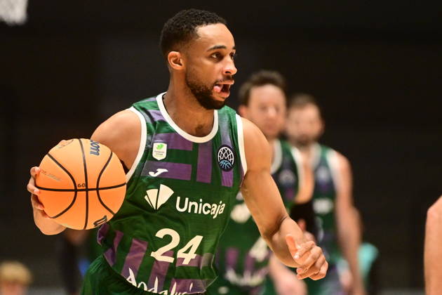 Cameron Hunt (Malaga) is seen during men s Basketball Champions League, group E, 2nd round, BK KVIS Pardubice vs Unicaja Malaga, in Pardubice, Czech Republic, October 20, 2026. (CTKxPhoto JosefxVostarek) CTKPhotoP2026102007246  CTKPhotoP2026102007246