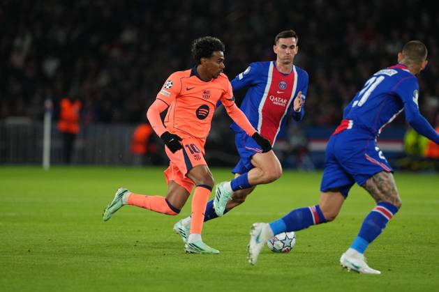 Lamine Yamal of Barcelona Paris Saint-Germain v Barcelona, UEFA Champions League, Football, Parc des Princes, Paris, France - 20 Oct 2026Paris Parc des Princes France  Copyright: xDavexWinter Shutterstockx 17226708aq