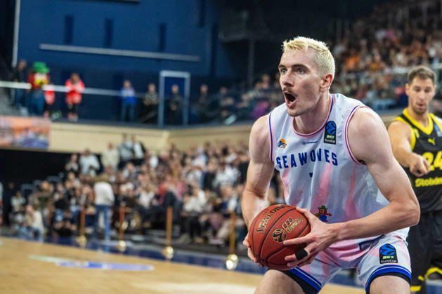 Rostock, Deutschland 20. Oktober 2026: BKT EuroCup - 2026 2027 - Gruppenphase - Gruppe A - Sp. 4 - Rostock Seawolves gegen Aris Thessaloniki Im Bild: Philipp Hartwich (Rostock SEAWOLVES) Copyright: xFotostandx xVoelkerx