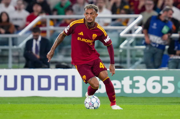 AS Roma v SK Slovan Bratislava - UEFA Champions League 2026 27 League Phase MD3 Wesley of AS Roma in action during the AS Roma v SK Slovan Bratislava. - UEFA Champions League 2026 27 League Phase MD3 at Stadio Olimpico on October 20, 2026 in Rome, Italy Rome Stadio Olimpico Lazio Italy Copyright: xGiuseppexMaffiax 261020_UCL_Roma-SlovanBratislava_GM_08902