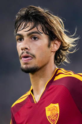 AS Roma v SK Slovan Bratislava - UEFA Champions League 2026 27 League Phase MD3 Rodrigo Mora of AS Roma during the AS Roma v SK Slovan Bratislava. - UEFA Champions League 2026 27 League Phase MD3 at Stadio Olimpico on October 20, 2026 in Rome, Italy Rome Stadio Olimpico Lazio Italy Copyright: xGiuseppexMaffiax 261020_UCL_Roma-SlovanBratislava_GM_09048