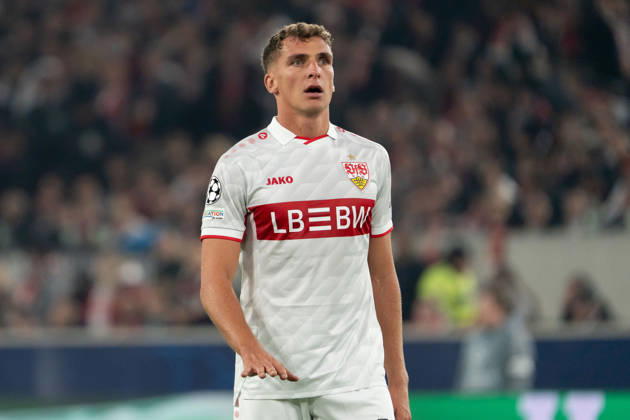 Grischa Prömel (VfB Stuttgart, 21) Geste, Mimik, Zeichen, GER, VfB Stuttgart vs. Atlà tico Madrid, Fussball, UEFA Champions League, Spieltag 3, Spielzeit 2026 2027, 20.10.2026, GER, VfB Stuttgart vs. Atlà tico Madrid, Fussball, UEFA Champions League, Spieltag 3, Spielzeit 2026 2027, 20.10.2026, Stuttgart Copyright: xEibner-Pressefoto EdwardxCheungx EP_ECG