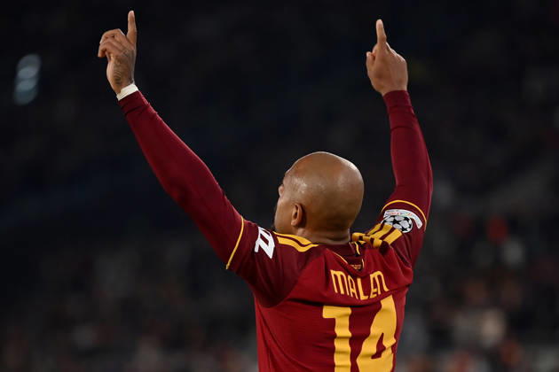 As Roma 20 10 2026 - Champions League Roma-Slovan Bratislava foto Antonello Sammarco Image nella foto: esultanza gol Donyell Malen 