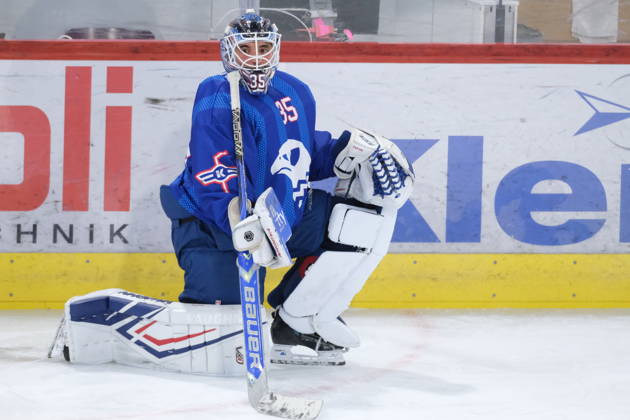 RECORD DATE NOT STATED Swiss Ice hockey, Eishockey - EHC Kloten vs Lausanne Hockey - EHC Kloten Goalie Davide Fadani (35) Copyright: xx