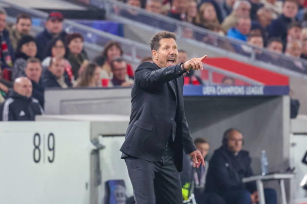 20.10.26 VfB Stuttgart - Atletico Madrid Deutschland, Stuttgart, 20.10.2026, Fussball, UEFA Champions League, Saison 2026 2027, VfB Stuttgart - Atletico Madrid: Diego Simeone (Trainer Atletico Madrid).