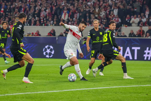20.10.26 VfB Stuttgart - Atletico Madrid Deutschland, Stuttgart, 20.10.2026, Fussball, UEFA Champions League, Saison 2026 2027, VfB Stuttgart - Atletico Madrid: Deniz Undav (VfB Stuttgart).
