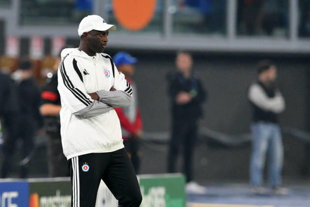 Foto IPP Roberto Ramaccia Roma 20 10 2026 Calcio:Uefa Champions League 2026- 2027 Roma vs Slovan Bratislava Nella foto Yaya Toure head coach of Slovan Bratislava italyphotopress world copyright Roma italy Italia ITALY  Copyright: xR4924_italyphotopressx