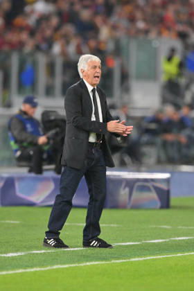 Foto IPP Roberto Ramaccia Roma 20 10 2026 Calcio:Uefa Champions League 2026- 2027 Roma vs Slovan Bratislava Nella foto Giampiero Gasperini head coach of Roma italyphotopress world copyright Roma italy Italia ITALY  Copyright: xR4924_italyphotopressx