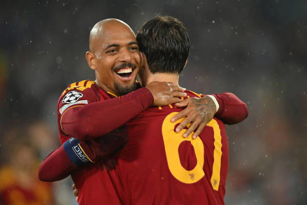 AS Roma v Slovan Bratislava - UEFA Champions League ROME, ITALY - OCTOBER 20 : Nicolo’ Pisilli of AS Roma celebrates after scoring a goal during the Champions League match between AS Roma and Slovan Bratislava at Stadio Olimpico on October 20 ,2026 in Rome, Italy. Claudio Pasquazi Anadolu Rome Italy. Editorial use only. Please get in touch for any other usage.  Copyright: x2026xAnadoluxClaudioxPasquazix