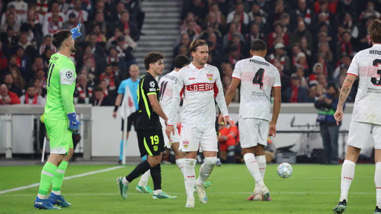 20.10.2026, xrekx, Fussball UEFA Champions League, VfB Stuttgart - Atletico Madrid v.l. Maximilian Mittelstädt (VfB Stuttgart) Stuttgart