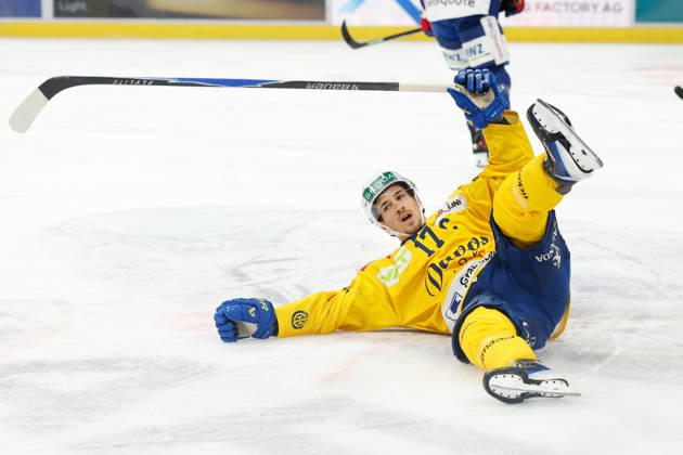 20.10.2026 Swiss Life Arena Zuerich, SCHWEIZ, Saison 2026 2027 Herren Eishockey National League ZSC Lions - HC Davos Torjubel Ken Jaeger (HC Davos)