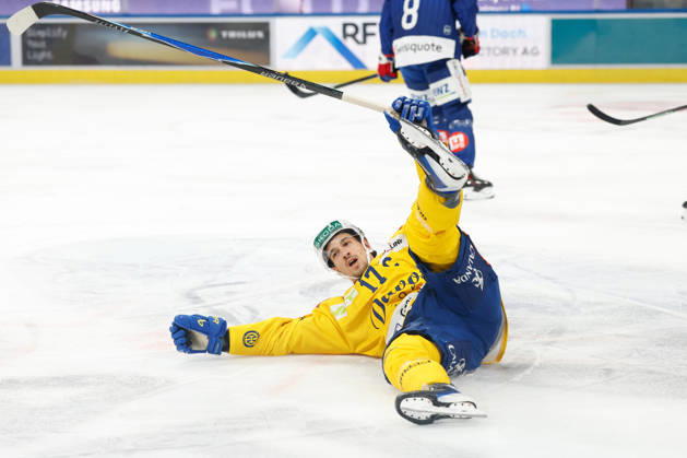 20.10.2026 Swiss Life Arena Zuerich, SCHWEIZ, Saison 2026 2027 Herren Eishockey National League ZSC Lions - HC Davos Torjubel Ken Jaeger (HC Davos)