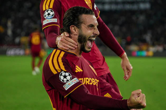 SOCCER - UEFA Champions League - AS Roma vs. Slovan Bratislava Photo by IPA ABACAPRESS.COM89962973 - Mario Hermoso of AS Roma during the AS Roma vs. Slovan Bratislava UEFA Champions League soccer match in Rome, Italy, on October 20, 2026 Rome Italy  Copyright: xIPAxSport ABACAx