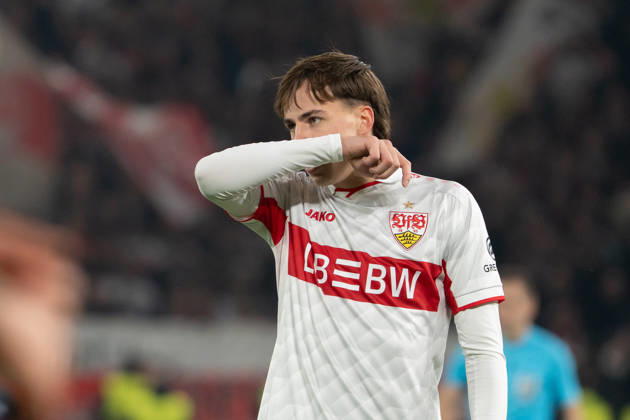 Leo Sauer (VfB Stuttgart, 44), Portrait, GER, VfB Stuttgart vs. AtlÃ tico Madrid, Fussball, UEFA Champions League, Spieltag 3, Spielzeit 2026 2027, 20.10.2026, GER, VfB Stuttgart vs. AtlÃ tico Madrid, Fussball, UEFA Champions League, Spieltag 3, Spielzeit 2026 2027, 20.10.2026, Stuttgart Copyright: xEibner-Pressefoto EdwardxCheungx EP_ECG