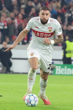 20.10.2026, xrekx, Fussball UEFA Champions League, VfB Stuttgart - Atletico Madrid v.l. Jeff Chabot (VfB Stuttgart) Stuttgart