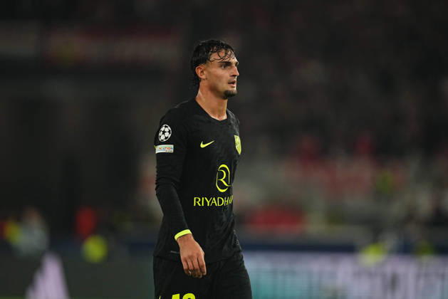 Marc Pubill (Atleti) during VfB Stuttgart and Atlético Madrid, League Phase UEFA Champions League, at MHPArena, Stuttgart, Germany on October 20, 2026. DeFodi Images. -