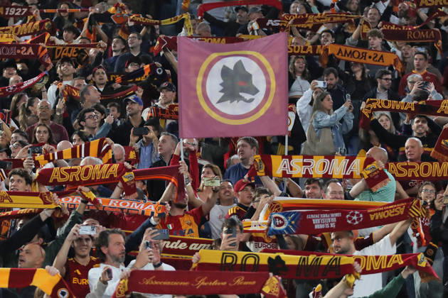 SOCCER - UEFA Champions League - AS Roma vs. Slovan Bratislava Photo by IPA ABACAPRESS.COM89963154 - October 20, 2026 Champions League: Roma vs. Slovan Bratislava In the photo: Fans (Photo by Gino Mancini) Roma Italy  Copyright: xIPAxSport ABACAx