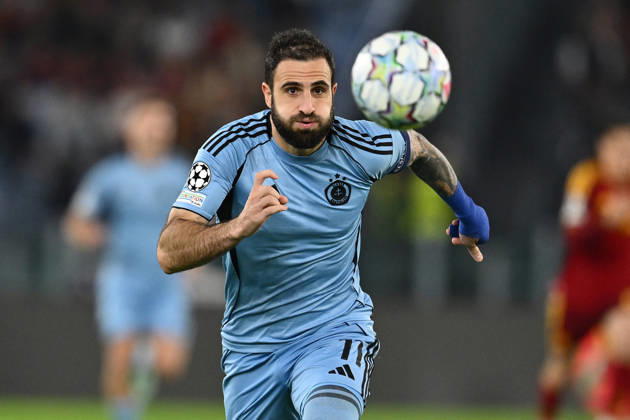 SOCCER - UEFA Champions League - AS Roma vs. Slovan Bratislava Photo by IPA ABACAPRESS.COM89963518 - Tigran Barseghyan of S.K. Slovan Bratislava is in action during the UEFA Champions League Matchday 3 soccer match between A.S. Roma and S.K. Slovan Bratislava at the Olympic Stadium on October 20, 2026, in Rome, Italy. Rome Italy  Copyright: xIPAxSport ABACAx
