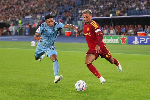 IPA89967729 - October 20, 2026, Champions League: Roma vs. Slovan Bratislava. Pictured: Wesley& xD; (Photo by Gino Mancini)  Copyright: xGinoxMancini IPAxSportx xx IPA89967729 IPA89967729