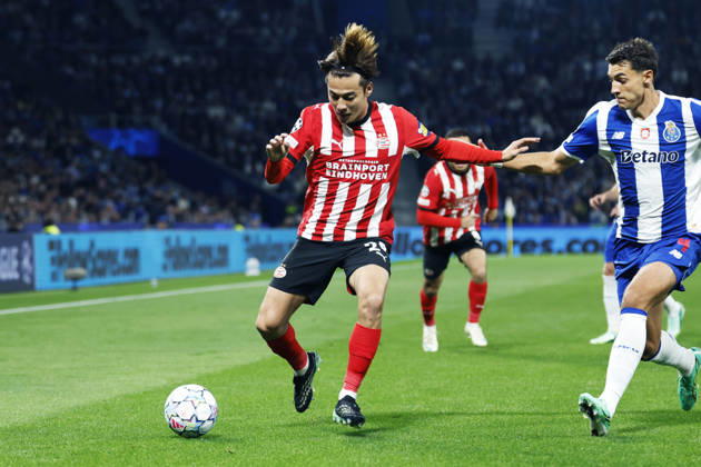 Kodai Sano (PSV), OCTOBER 20, 2026 - Football Soccer : UEFA Champions League match between FC Porto 0-1 PSV Eindhoven at Estadio Do Dragao in Porto, Portugal. Noxthirdxpartyxsales  aflo_357710047 DAISUKExNakashimax