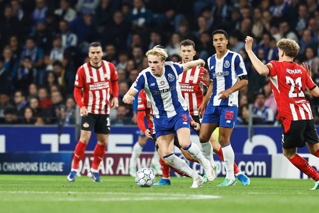 Victor Froholdt (Porto), OCTOBER 20, 2026 - Football Soccer : UEFA Champions League League phase matchday 3 between FC Porto - PSV Eindhoven at the Estadio do Dragao in Porto, Portugal. Noxthirdxpartyxsales  aflo_357737133 MutsuxKawamorix