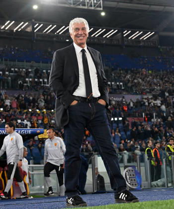 (261021) -- ROME, Oct. 21, 2026 -- Roma s head coach Giampiero Gasperini reacts before the UEFA Champions League football match between Roma and Slovan Bratislava in Rome, Italy, Oct. 20, 2026. (Photo by Xinhua) (SP)ITALY-ROME-FOOTBALL-UEFA CHAMPIONS LEAGUE-ROMA VS SLOVAN BRATISLAVA AlbertoxLingria 